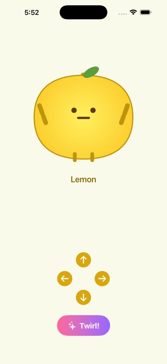The lemon, awake and waiting for a combo