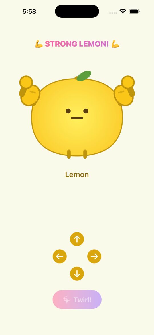 The lemon flexing
